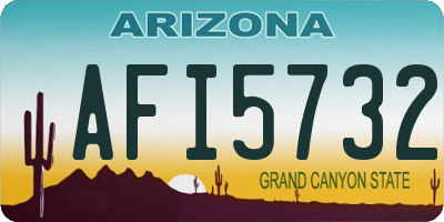 AZ license plate AFI5732