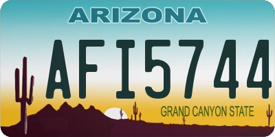 AZ license plate AFI5744