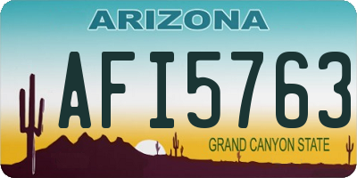 AZ license plate AFI5763