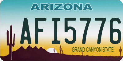 AZ license plate AFI5776