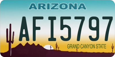 AZ license plate AFI5797