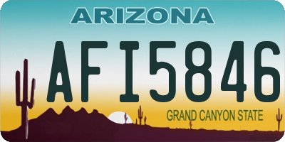 AZ license plate AFI5846