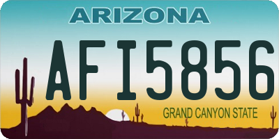 AZ license plate AFI5856