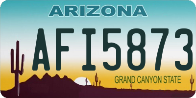 AZ license plate AFI5873