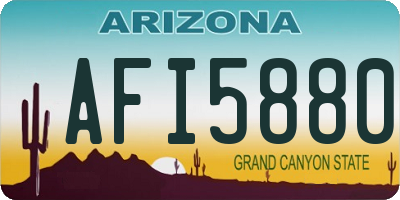 AZ license plate AFI5880