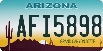 AZ license plate AFI5898