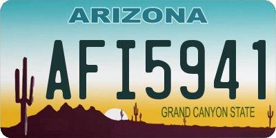 AZ license plate AFI5941