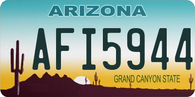 AZ license plate AFI5944