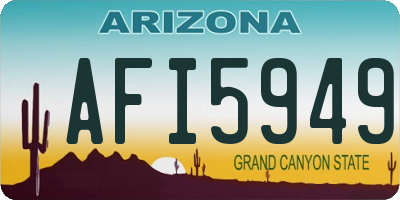 AZ license plate AFI5949