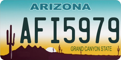 AZ license plate AFI5979