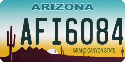 AZ license plate AFI6084