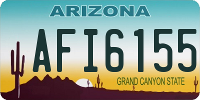 AZ license plate AFI6155