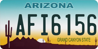 AZ license plate AFI6156