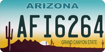 AZ license plate AFI6264
