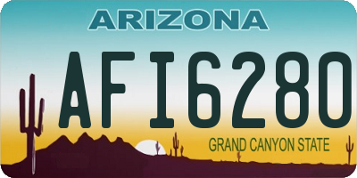 AZ license plate AFI6280