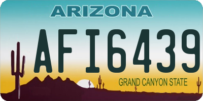 AZ license plate AFI6439