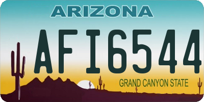 AZ license plate AFI6544