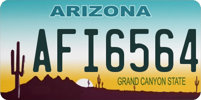 AZ license plate AFI6564