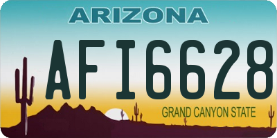 AZ license plate AFI6628