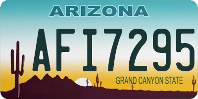 AZ license plate AFI7295