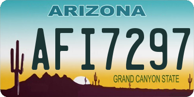 AZ license plate AFI7297