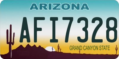 AZ license plate AFI7328