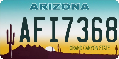 AZ license plate AFI7368