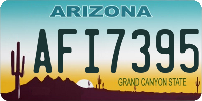 AZ license plate AFI7395