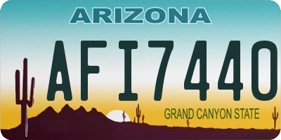 AZ license plate AFI7440