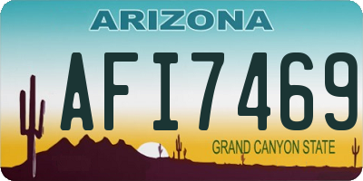 AZ license plate AFI7469