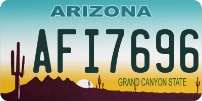 AZ license plate AFI7696