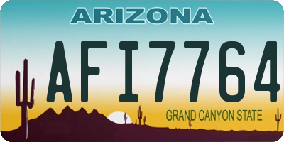 AZ license plate AFI7764