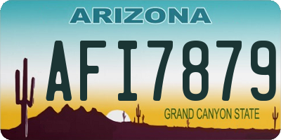 AZ license plate AFI7879
