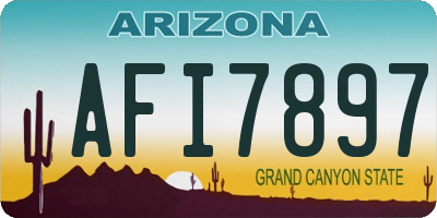 AZ license plate AFI7897