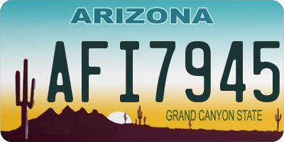 AZ license plate AFI7945