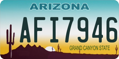 AZ license plate AFI7946
