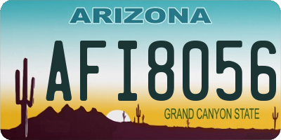 AZ license plate AFI8056