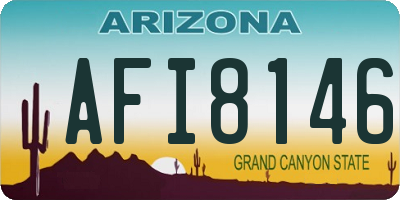 AZ license plate AFI8146