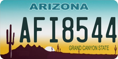 AZ license plate AFI8544