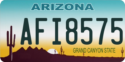 AZ license plate AFI8575