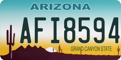 AZ license plate AFI8594