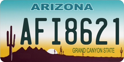 AZ license plate AFI8621