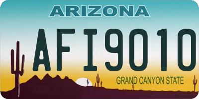 AZ license plate AFI9010