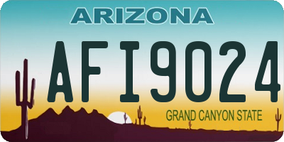 AZ license plate AFI9024