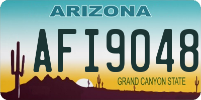AZ license plate AFI9048