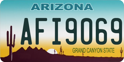 AZ license plate AFI9069