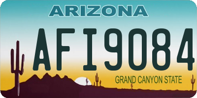 AZ license plate AFI9084
