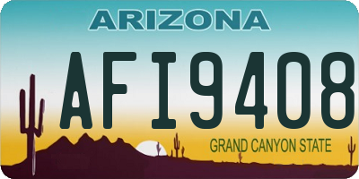 AZ license plate AFI9408