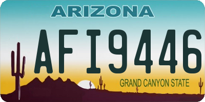 AZ license plate AFI9446
