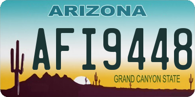 AZ license plate AFI9448